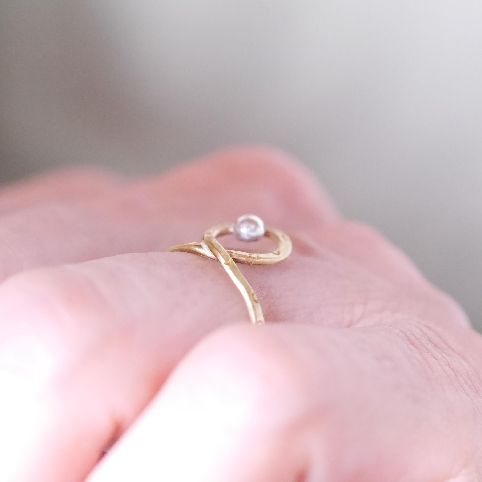 BRASS&silver ひとしずくリング　受注製作 | 9枚目